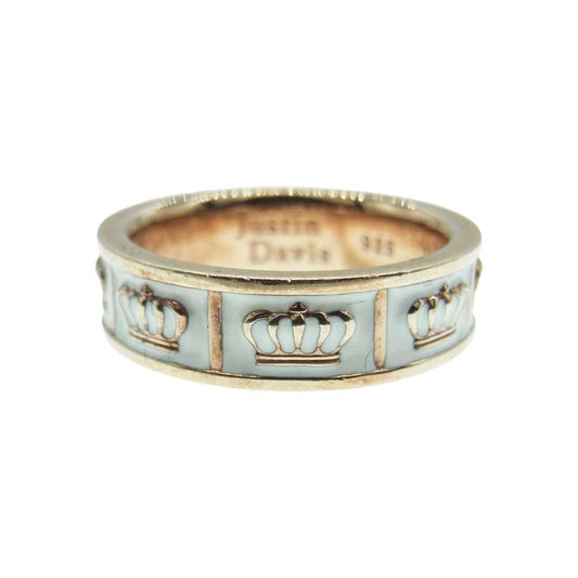 Justin Davis ジャスティンデイビス SRJ695 OBSESSION オブセッション リング ホワイト系 ゴールド系 14号【中古】