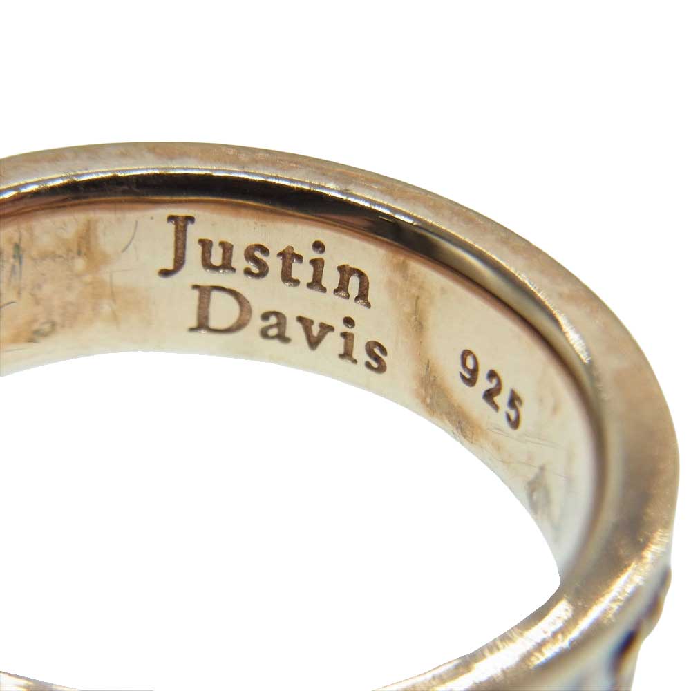 Justin Davis ジャスティンデイビス SRJ695 OBSESSION オブセッション リング ホワイト系 ゴールド系 14号【中古】