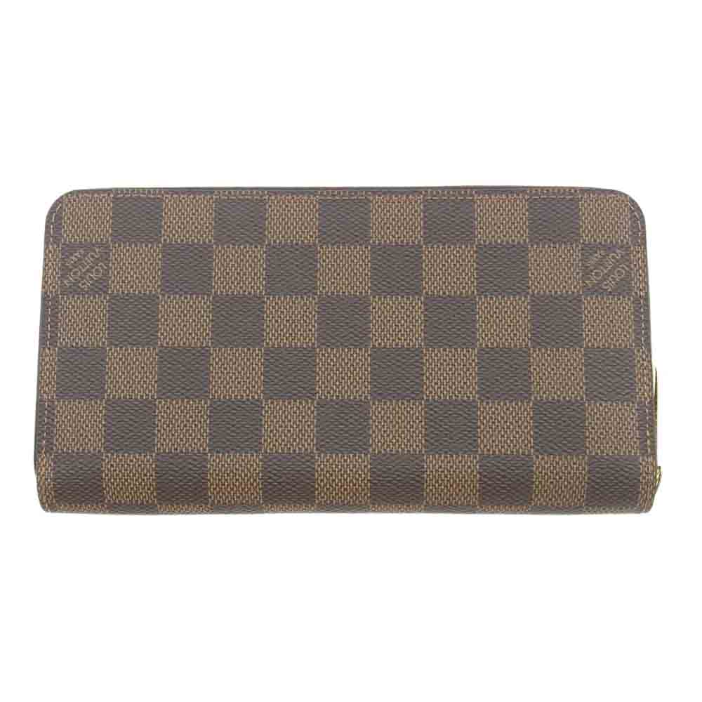 LOUIS VUITTON ルイ・ヴィトン N61207 ダミエ ジッピーウォレット ヴェルティカル ラウンドジップ ウォレット 長財布 ブラウン系【中古】