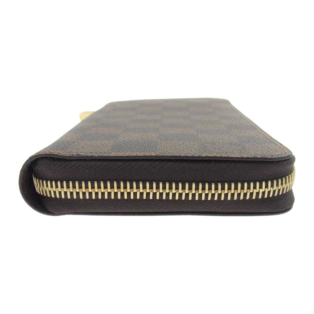 LOUIS VUITTON ルイ・ヴィトン N61207 ダミエ ジッピーウォレット ヴェルティカル ラウンドジップ ウォレット 長財布 ブラウン系【中古】