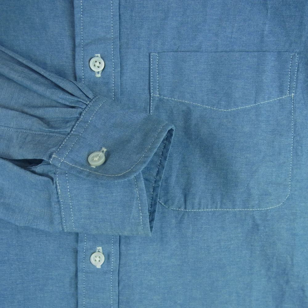 Engineered Garments エンジニアードガーメンツ 19 Century BD Shirt-Cotton Chambray シングルニードル コットン シャンブレー 長袖シャツ インディゴブルー系 M【新古品】【未使用】【中古】