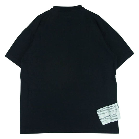 VETEMENTS ヴェトモン 19AW AH2020TRXX BIG TAG ビッグ タグ フロント ロゴ 半袖 Tシャツ ポルトガル製 ブラック系 M【中古】