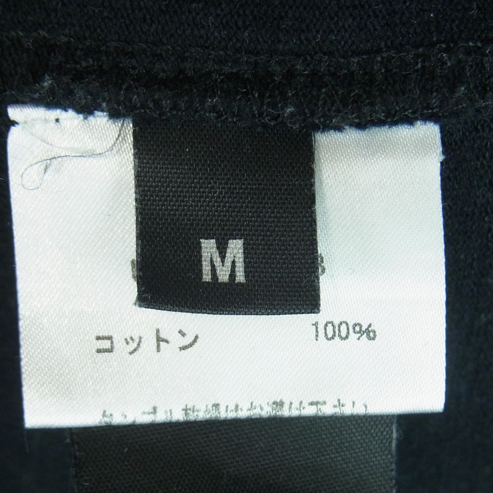 VETEMENTS ヴェトモン 19AW AH2020TRXX BIG TAG ビッグ タグ フロント ロゴ 半袖 Tシャツ ポルトガル製 ブラック系 M【中古】