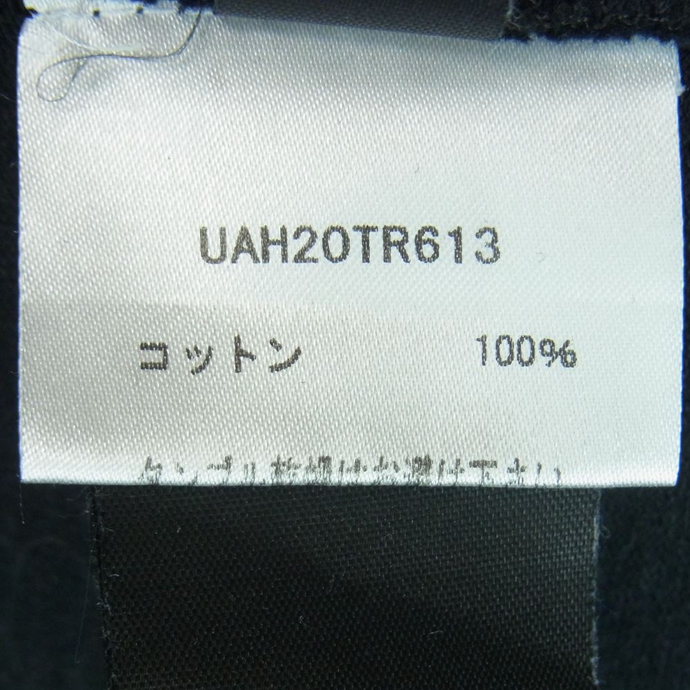 VETEMENTS ヴェトモン 19AW AH2020TRXX BIG TAG ビッグ タグ フロント ロゴ 半袖 Tシャツ ポルトガル製 ブラック系 M【中古】