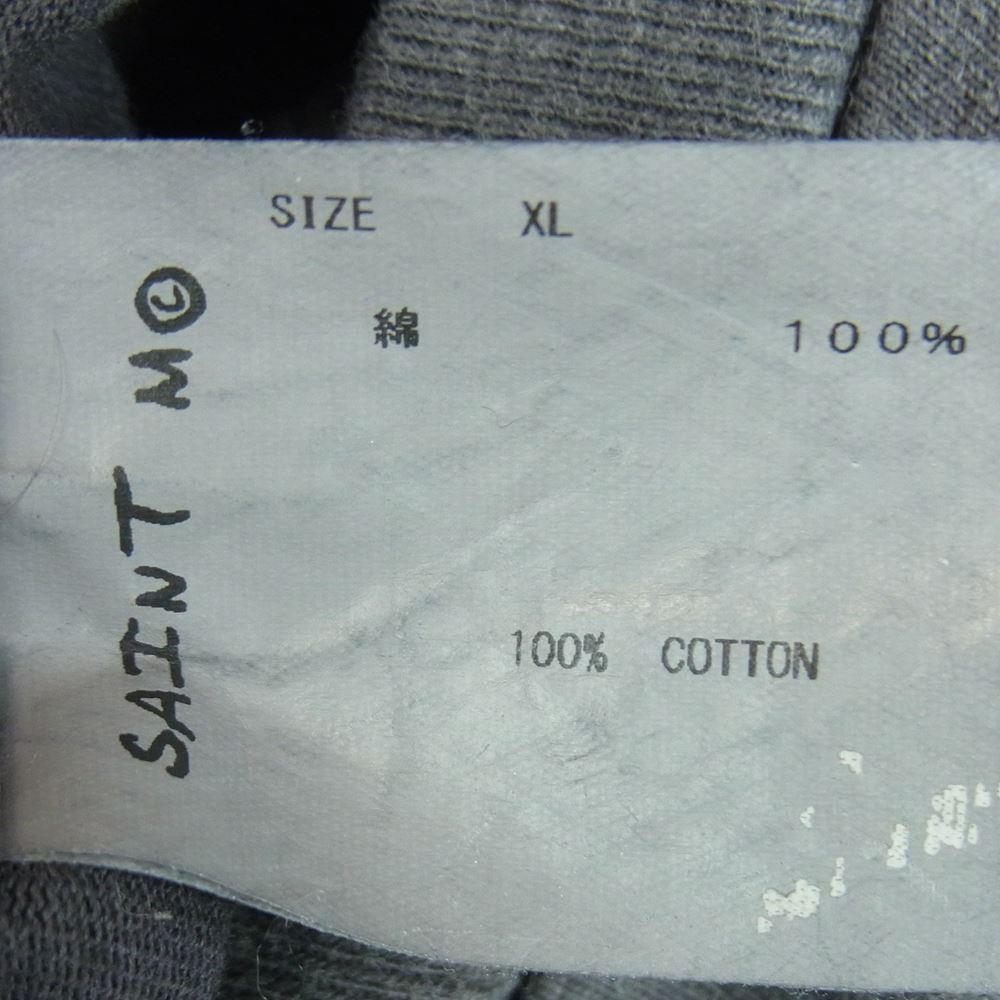 セントマイケル 21AW SM-A21-0000-022 STMYES SM ロゴ プリント 長袖 カットソー 日本製 グレー系 XL【中古】