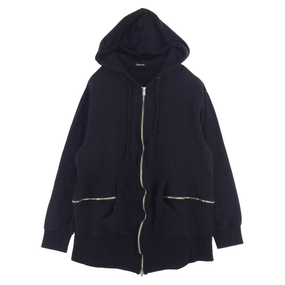 UNDERCOVER アンダーカバー 23SS UI1C4801 Cotton sweat zip up hoody コットン スウェット ジップアップ フーディ パーカー ブラック系 3【中古】
