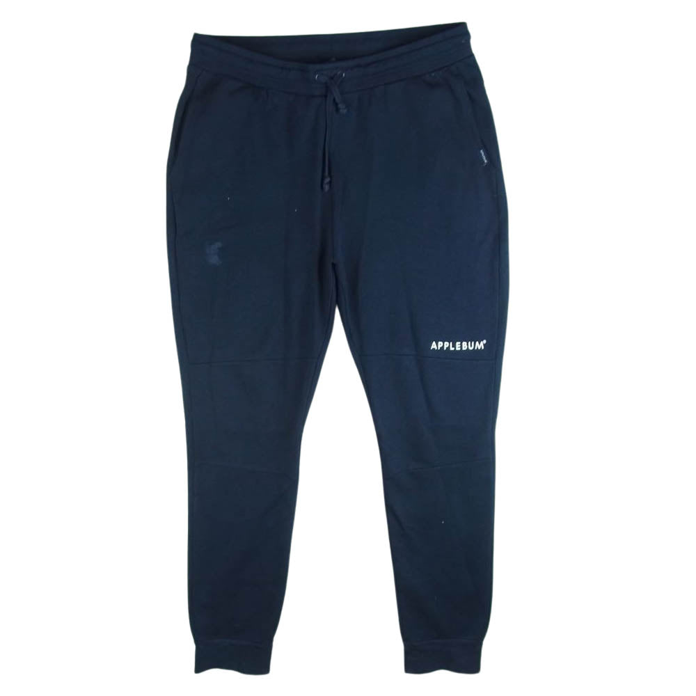 アップルバム ジョガー スウェット パンツ コットン ポリエステル 中国製 ダークネイビー系 XXL【中古】