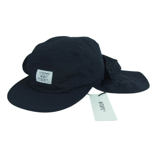 WTAPS ダブルタップス 22SS 221HCDT-HT12 FACEHUGGER CAP NYLON TAFFETA フェイスガード キャップ 帽子 ブラック系 03【中古】