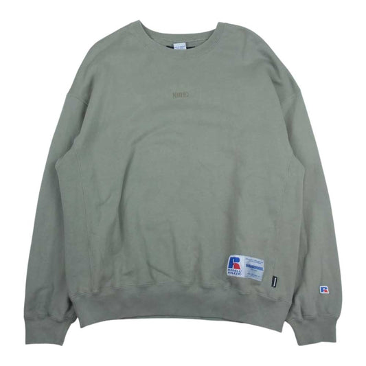 NEIGHBORHOOD ネイバーフッド 22SS  221XRRUN-CSM01  RUSSELL/C-CREW.LS ラッセル クルーネック スウェット  カーキ系 L【中古】