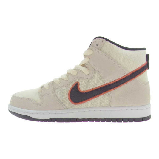 NIKE ナイキ DO9394-100  SB DUNK HIGH PRO PRM COCONUT MILK ダンク ハイ ココナッツミルク ハイカット スニーカー  ベージュ系 ブラック系 ホワイト系、オレンジ系 27cm【新古品】【未使用】【中古】