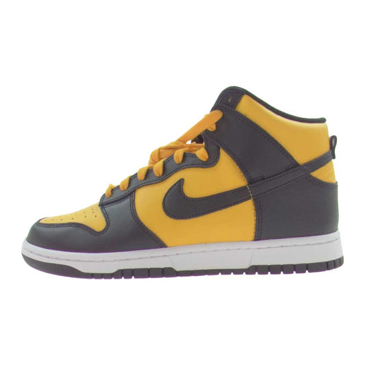 NIKE ナイキ DD1399-700 DUNK HIGH UNIVERSITY GOLD AND BLACK  ダンク ハイ ユニバーシティゴールド アンド ブラック ハイカットスニーカー イエロー系 ブラック系 27cm【新古品】【未使用】【中古】