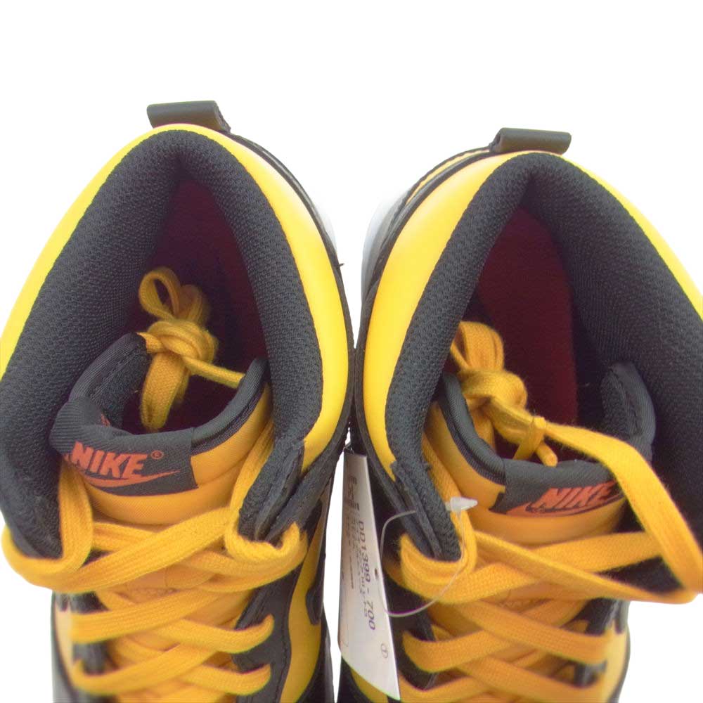 NIKE ナイキ DD1399-700 DUNK HIGH UNIVERSITY GOLD AND BLACK  ダンク ハイ ユニバーシティゴールド アンド ブラック ハイカットスニーカー イエロー系 ブラック系 27cm【新古品】【未使用】【中古】