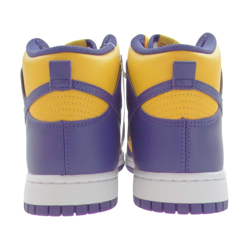 NIKE ナイキ DD1399-500  DUNK HI RETRO ダンク レトロ ハイカット スニーカー レイカーズ イエロー系 パープル系 27.0cm【新古品】【未使用】【中古】