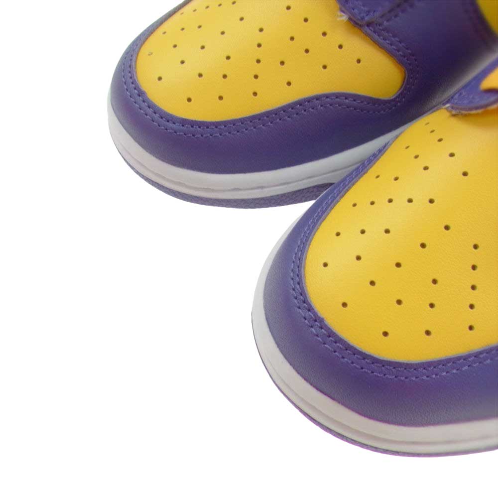NIKE ナイキ DD1399-500  DUNK HI RETRO ダンク レトロ ハイカット スニーカー レイカーズ イエロー系 パープル系 27.0cm【新古品】【未使用】【中古】