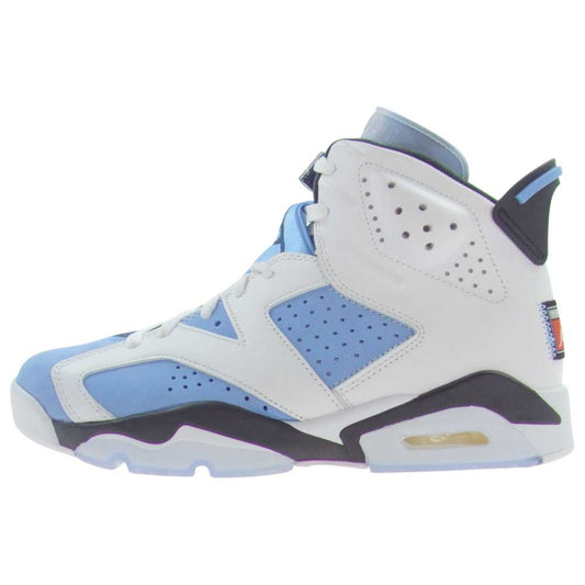 NIKE AIR JORDAN ナイキ ジョーダン CT8529-410 AIR JORDAN6 RETRO UNC エアジョーダン6 レトロ ハイカット スニーカー ライトブルー系 ホワイト系 ブラック系 27.0cm【新古品】【未使用】【中古】