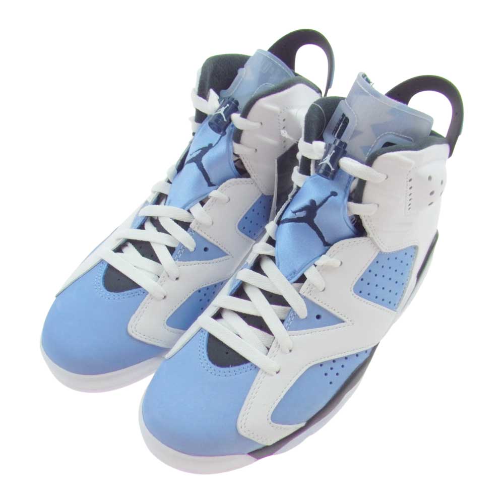 NIKE AIR JORDAN ナイキ ジョーダン CT8529-410 AIR JORDAN6 RETRO UNC エアジョーダン6 レトロ ハイカット スニーカー ライトブルー系 ホワイト系 ブラック系 27.0cm【新古品】【未使用】【中古】