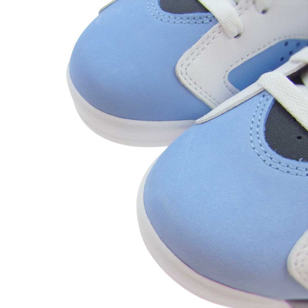 NIKE AIR JORDAN ナイキ ジョーダン CT8529-410 AIR JORDAN6 RETRO UNC エアジョーダン6 レトロ ハイカット スニーカー ライトブルー系 ホワイト系 ブラック系 27.0cm【新古品】【未使用】【中古】