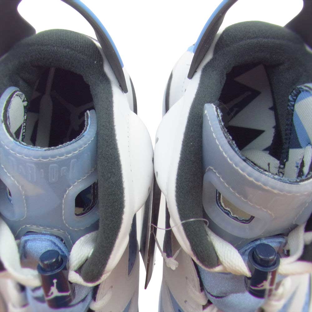 NIKE AIR JORDAN ナイキ ジョーダン CT8529-410 AIR JORDAN6 RETRO UNC エアジョーダン6 レトロ ハイカット スニーカー ライトブルー系 ホワイト系 ブラック系 27.0cm【新古品】【未使用】【中古】
