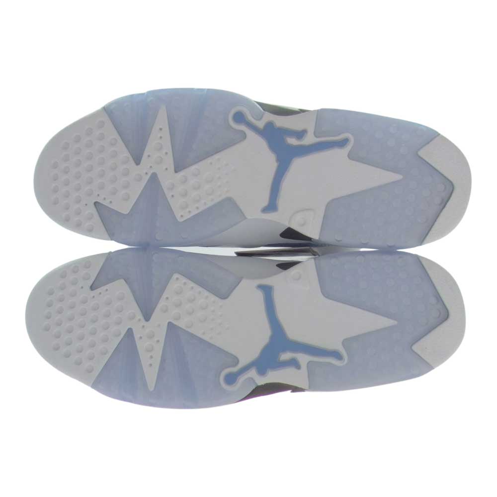 NIKE AIR JORDAN ナイキ ジョーダン CT8529-410 AIR JORDAN6 RETRO UNC エアジョーダン6 レトロ ハイカット スニーカー ライトブルー系 ホワイト系 ブラック系 27.0cm【新古品】【未使用】【中古】