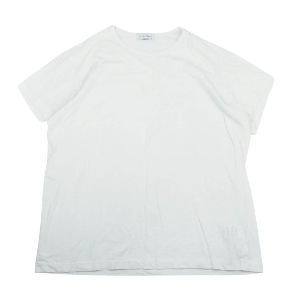 Yohji Yamamoto POUR HOMME ヨウジヤマモトプールオム 21SS HD-T02-070 カルティマ天竺 丸首 半袖 Tシャツ ホワイト系 3【中古】