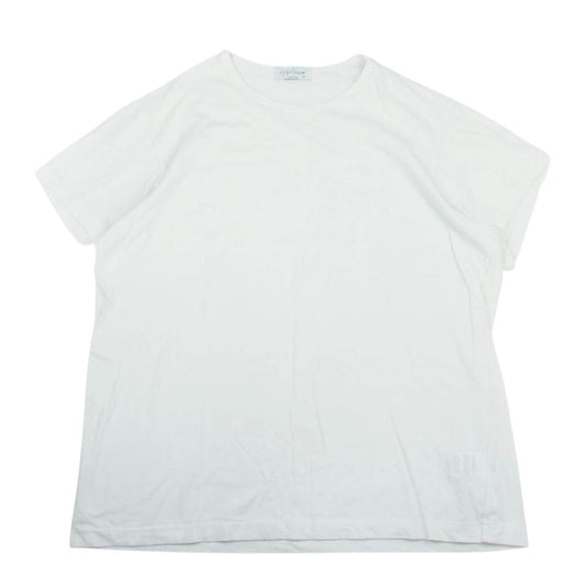 Yohji Yamamoto POUR HOMME ヨウジヤマモトプールオム 21SS HD-T02-070 カルティマ天竺 丸首 半袖 Tシャツ ホワイト系 3【中古】