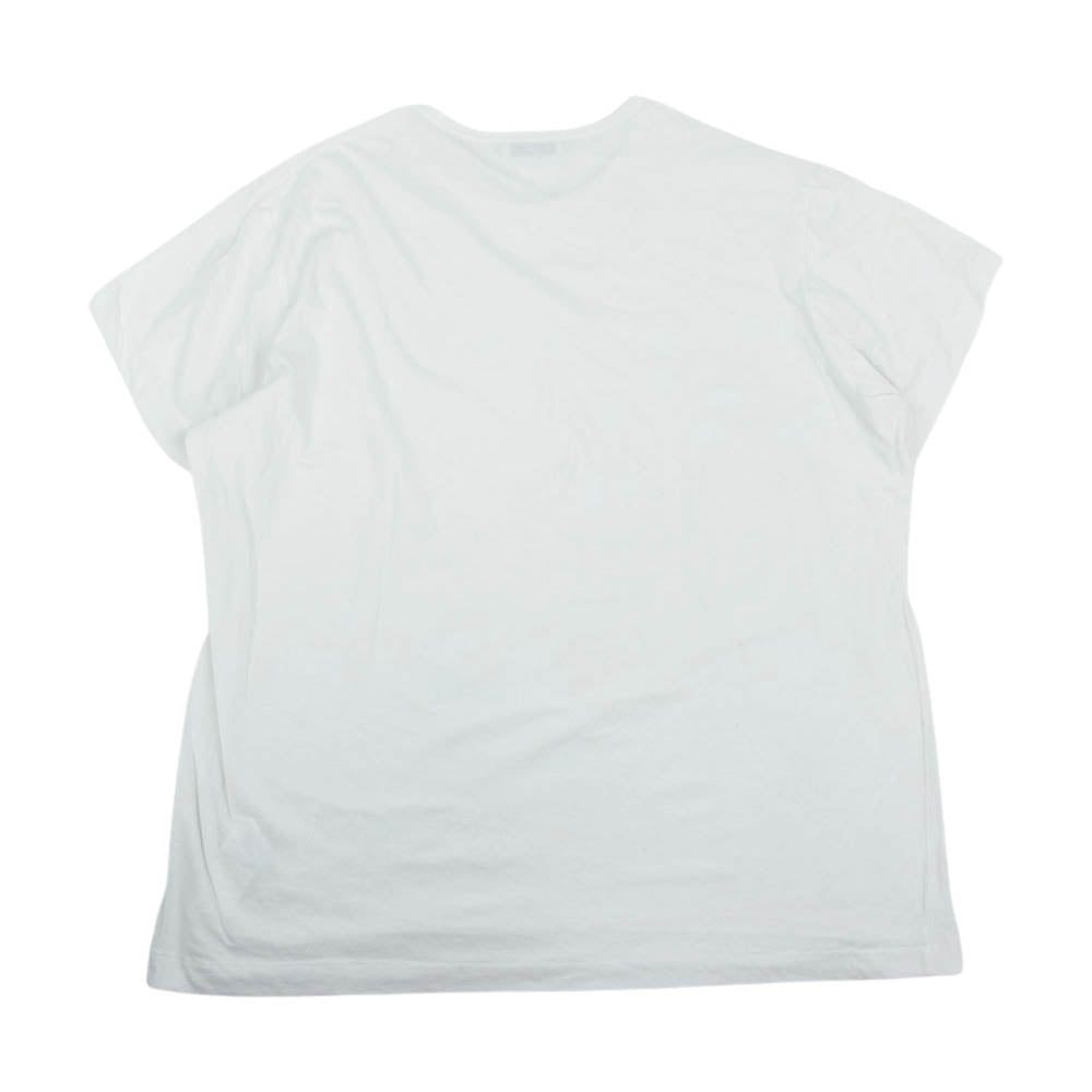 Yohji Yamamoto POUR HOMME ヨウジヤマモトプールオム 21SS HD-T02-070 カルティマ天竺 丸首 半袖 Tシャツ ホワイト系 3【中古】