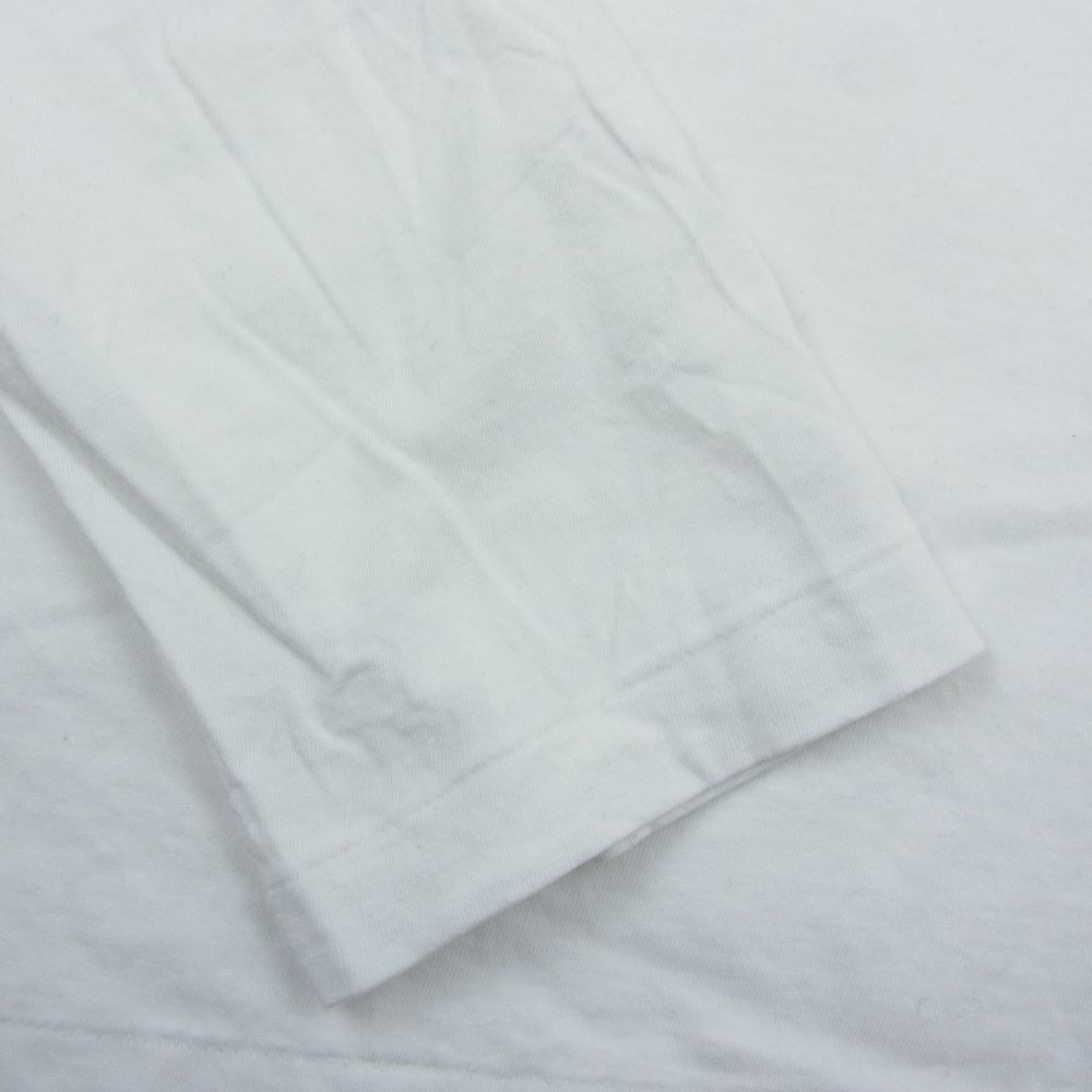Yohji Yamamoto POUR HOMME ヨウジヤマモトプールオム 21SS HD-T03-070 カルティマ天竺 丸首長袖 ロングスリーブ Tシャツ ホワイト系 3【中古】