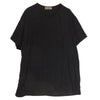 Yohji Yamamoto POUR HOMME ヨウジヤマモトプールオム 20SS NH-T87-889 レーヨン混天竺 シワ加工 半袖 カットソー Tシャツ ブラック系 3【中古】