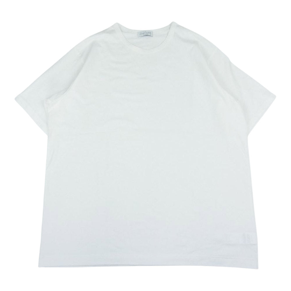 Yohji Yamamoto POUR HOMME ヨウジヤマモトプールオム 22AW HE-T02-071 LTIMA SILICON SOFTENED CREW NECK オーバーサイズ 半袖カットソー Tシャツ ホワイト系 3【中古】