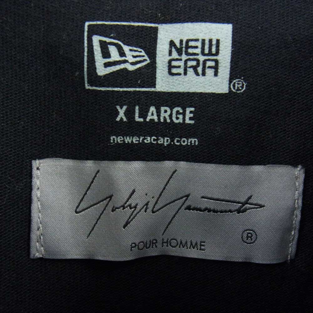 Yohji Yamamoto POUR HOMME ヨウジヤマモトプールオム 21SS HD-T97-082 NEW ERA PT TEE NO FUTURE バックプリント 半袖Tシャツ ブラック系 XL【中古】