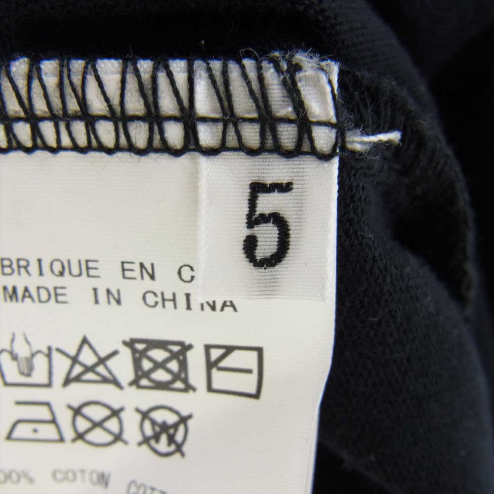 Yohji Yamamoto POUR HOMME ヨウジヤマモトプールオム 21SS HD-T97-082 NEW ERA PT TEE NO FUTURE バックプリント 半袖Tシャツ ブラック系 XL【中古】