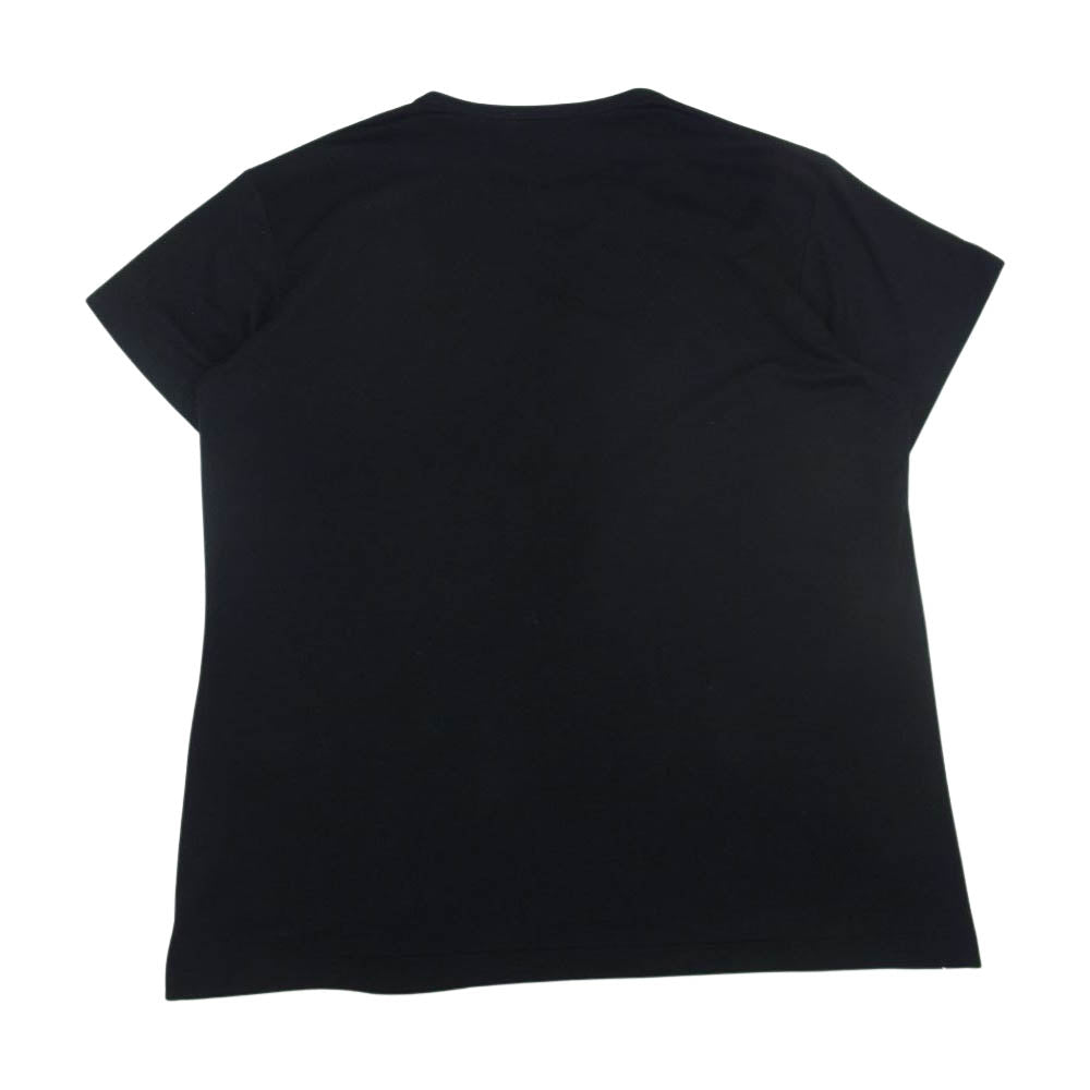 Yohji Yamamoto POUR HOMME ヨウジヤマモトプールオム 20SS HN-T11-077 ディオラマ スムース チャイナ ボタン ラウンド ネック 半袖  TEE Tシャツ ブラック系 3【中古】
