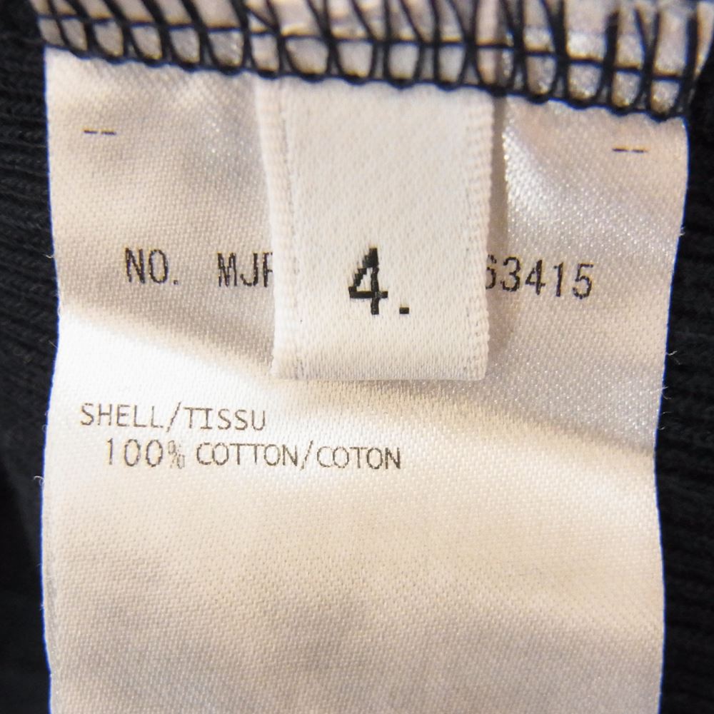 トム ブラウン 23SS  MJP116A 07063 415 国内正規品 ネイビー コットン リブ ショート スリーブ ポロ 半袖 シャツ ネイビー系 4【中古】