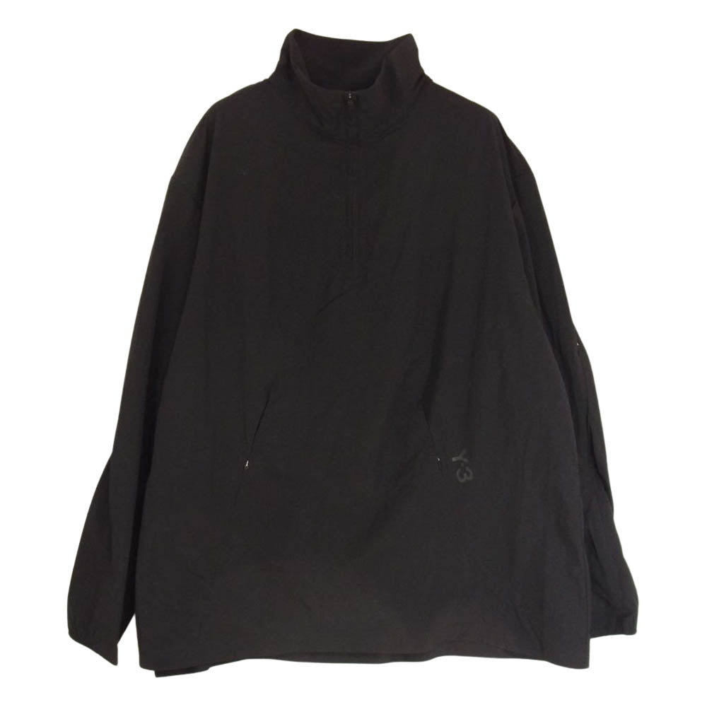 Y-3 Yohji Yamamoto ワイスリー ヨウジヤマモト HB2788 M CLASSIC LIGHT SHELL RUNNING H-Z TOP ライトシェル トップ ハーフジップ プルオーバー ジャケット ブラック系 L/G【中古】