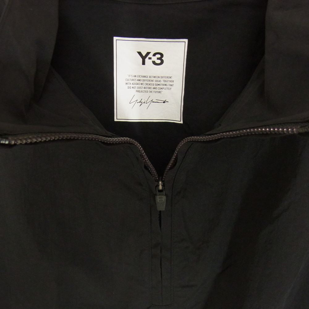 Y-3 Yohji Yamamoto ワイスリー ヨウジヤマモト HB2788 M CLASSIC LIGHT SHELL RUNNING H-Z TOP ライトシェル トップ ハーフジップ プルオーバー ジャケット ブラック系 L/G【中古】