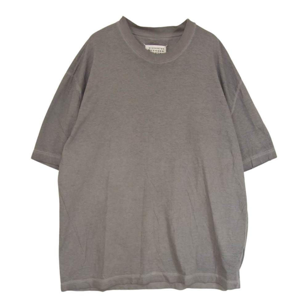 MAISON MARGIELA メゾンマルジェラ 10ライン S30GC0704 S20079 ガーメントダイ オーバーサイズ クルーネック 半袖 Tシャツ カットソー グレー系 46【中古】