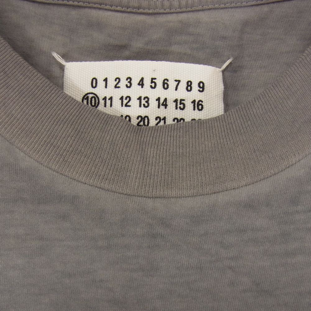 MAISON MARGIELA メゾンマルジェラ 10ライン S30GC0704 S20079 ガーメントダイ オーバーサイズ クルーネック 半袖 Tシャツ カットソー グレー系 46【中古】