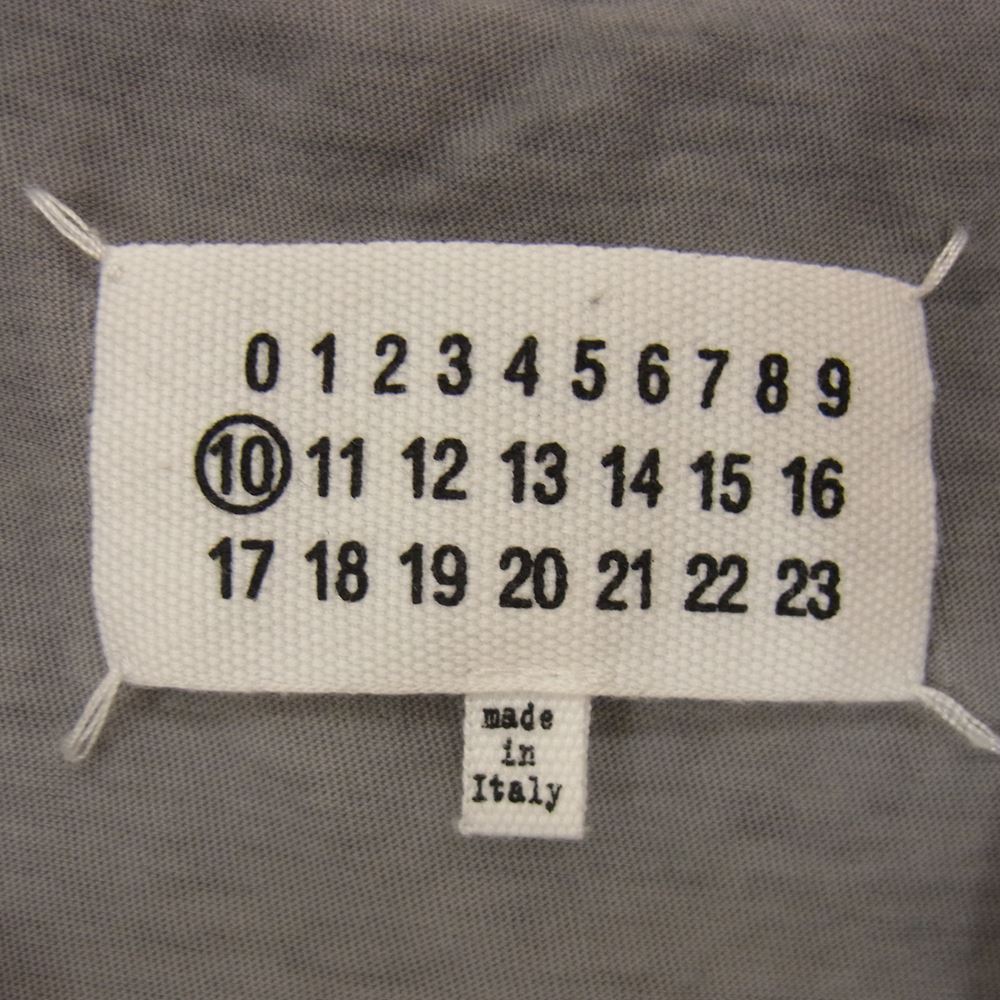 MAISON MARGIELA メゾンマルジェラ 10ライン S30GC0704 S20079 ガーメントダイ オーバーサイズ クルーネック 半袖 Tシャツ カットソー グレー系 46【中古】