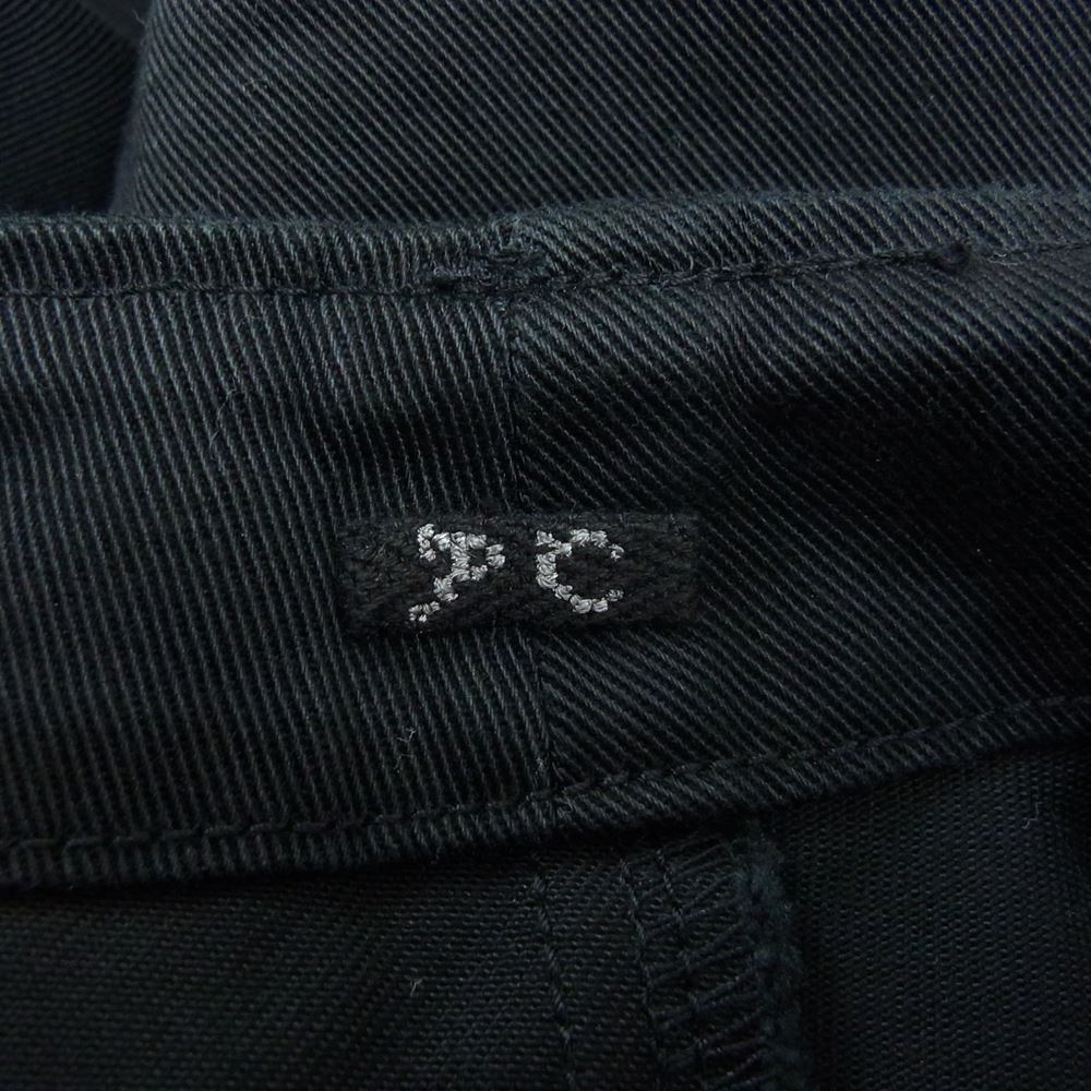 PORTER CLASSIC ポータークラシック Bing Chinos ビング ワイド テーパード チノ パンツ ブラック系 XL【美品】【中古】