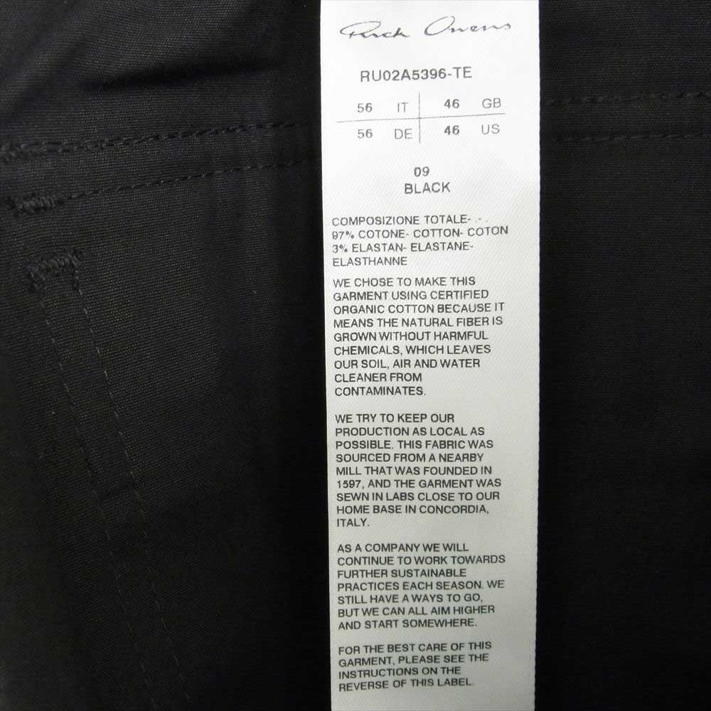 Rick Owens リックオウエンス 21AW RU02A5396-TE MASTODON CARGO PANTS マストドン カーゴ ジョガー パンツ ブラック系 IT56【美品】【中古】