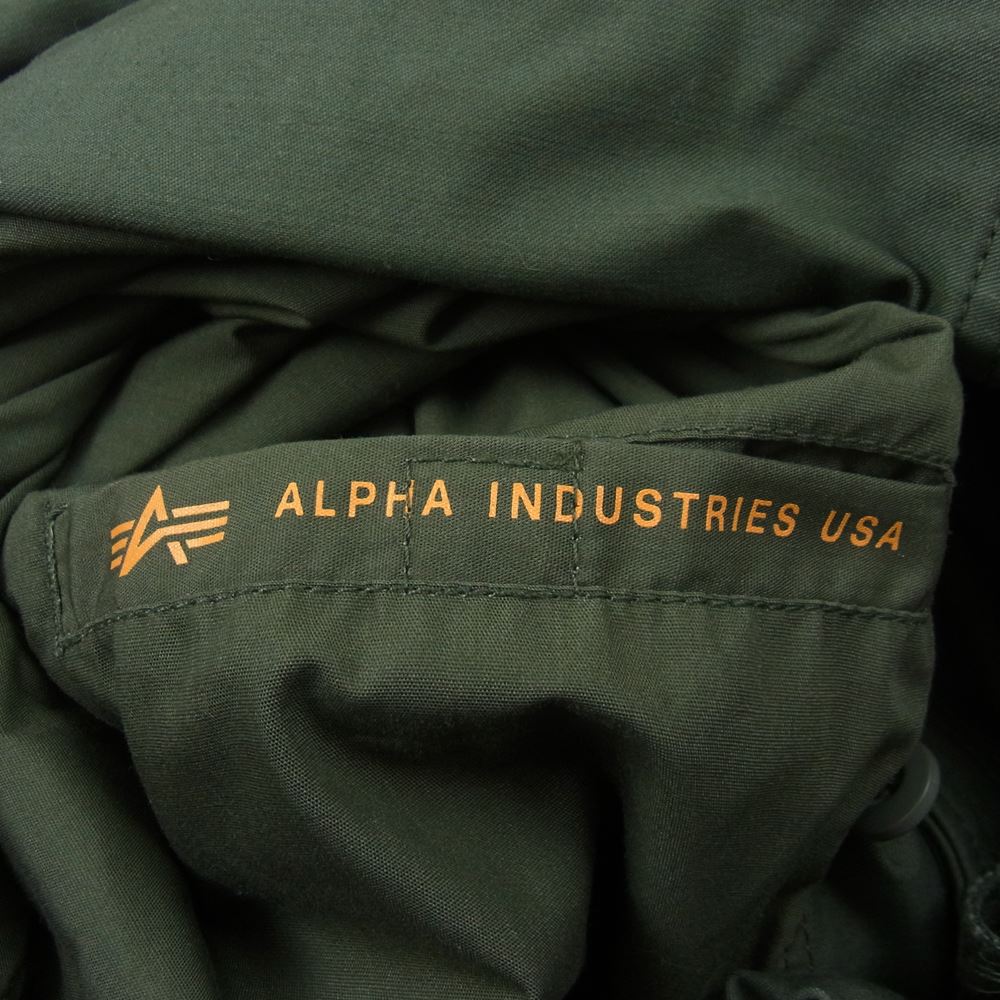 ALPHA アルファ M-65 ミリタリー フィールド ジャケット カーキ系 XS【中古】