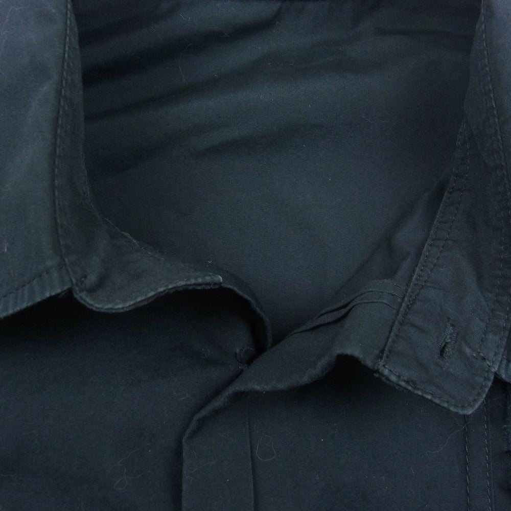 Yohji Yamamoto POUR HOMME ヨウジヤマモトプールオム 16SS HO-B27-037 裁ち切り タックデザイン ロング シャツ ブラック系【中古】