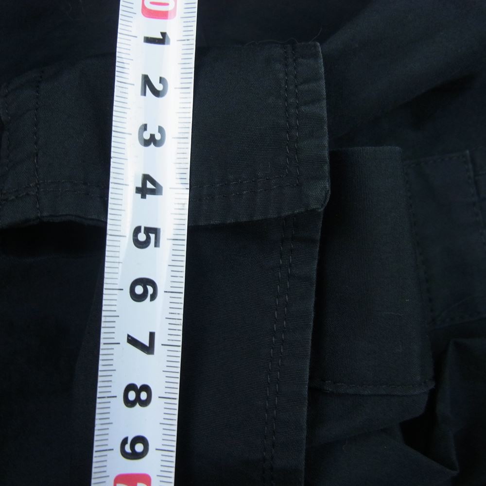 Yohji Yamamoto POUR HOMME ヨウジヤマモトプールオム 16SS HO-B27-037 裁ち切り タックデザイン ロング シャツ ブラック系【中古】