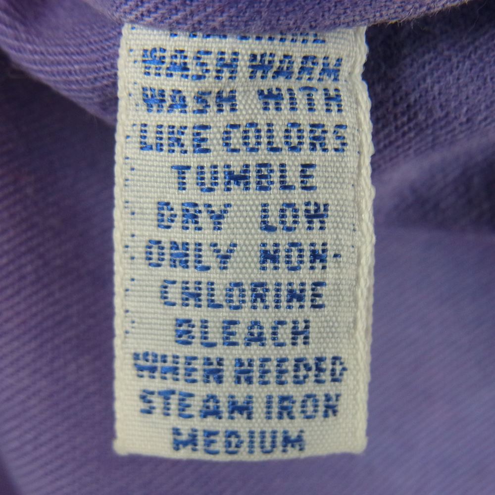 POLO RALPH LAUREN ポロ・ラルフローレン 90s コットン 長袖 ボタンダウン シャツ パープル系 S【中古】