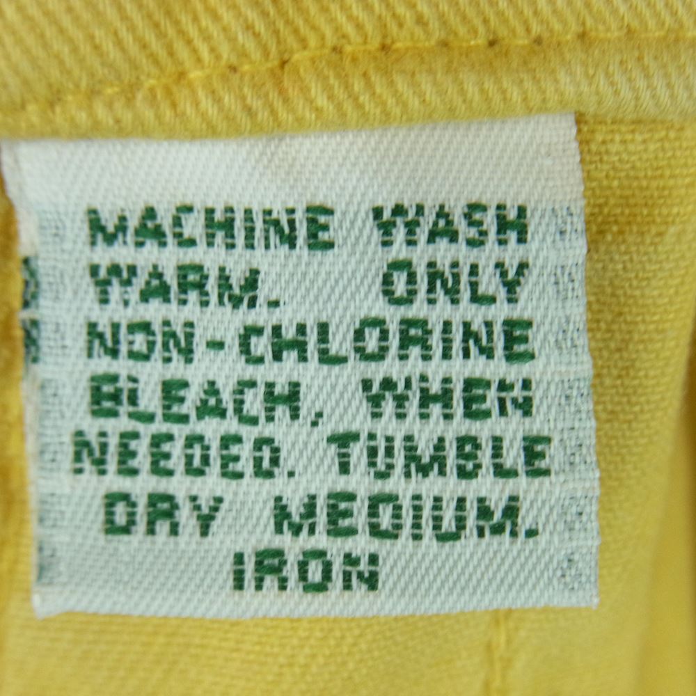 POLO RALPH LAUREN ポロ・ラルフローレン 90s コットン 長袖 ボタンダウン シャツ イエロー系 XL【中古】