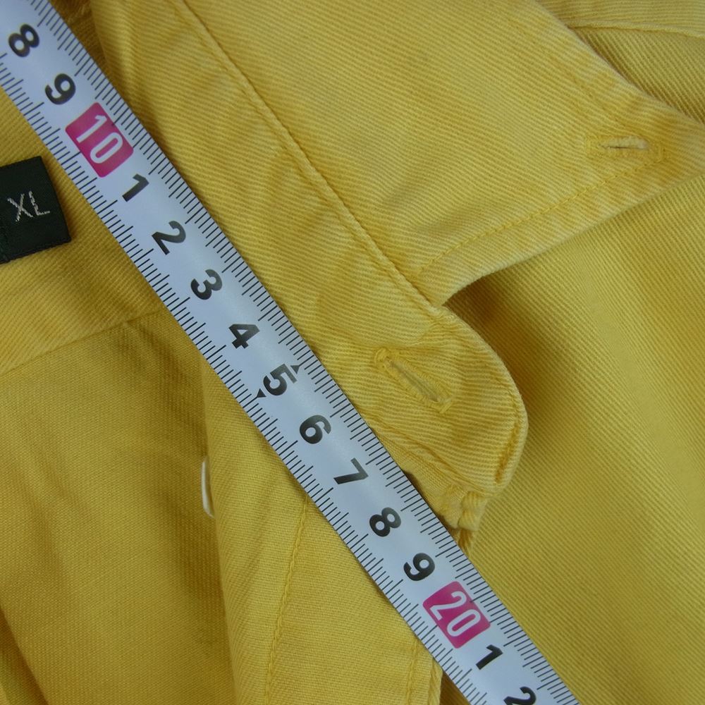 POLO RALPH LAUREN ポロ・ラルフローレン 90s コットン 長袖 ボタンダウン シャツ イエロー系 XL【中古】