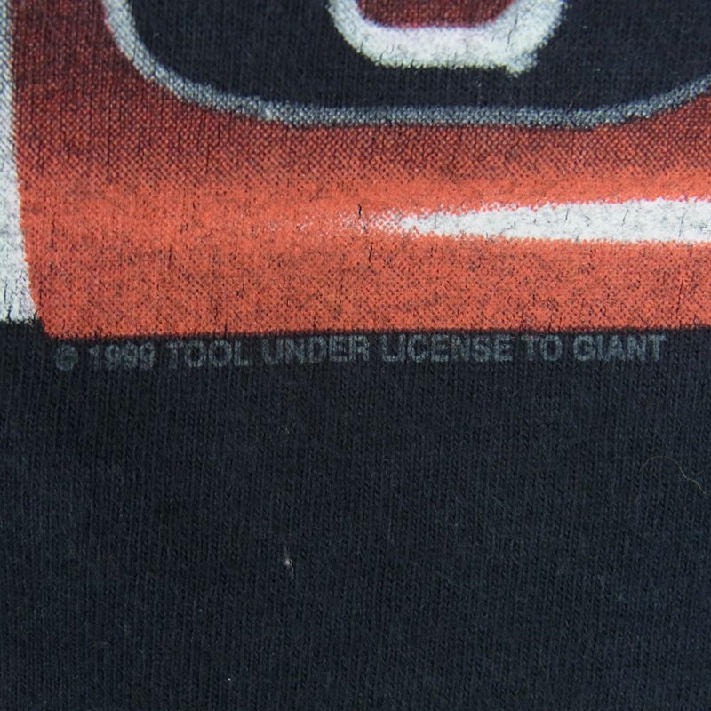 ヴィンテージ 90s giant TOOL 1999 OFFICIAL PROMO PILL CAPSULE LOGO ALIEN BRAIN 半袖 Tシャツ ダークグレー系 S【中古】