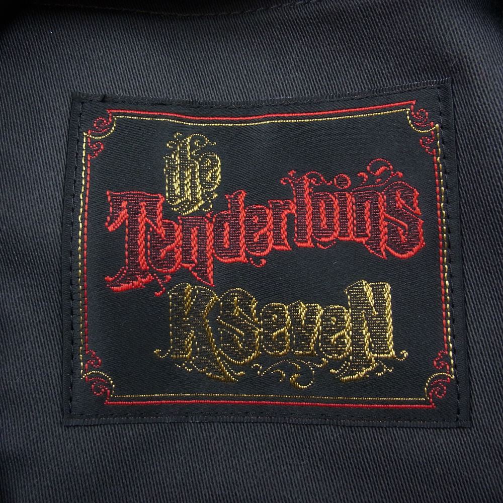 TENDERLOIN テンダーロイン 刺繍 コットン スタジャン ブルゾン  グレー系【中古】