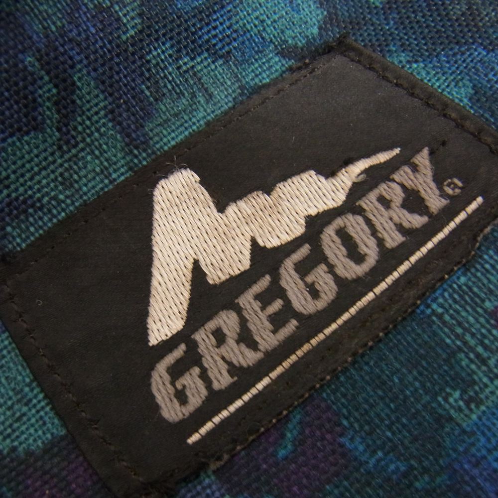 GREGORY グレゴリー 旧タグ 銀文字タグ ブルータペストリー 総柄 TAILMATE S テールメイト ボディ ウエスト ショルダー バッグ ブルー系【中古】