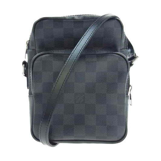 LOUIS VUITTON ルイ・ヴィトン N41446 ダミエ グラフィット レム ショルダー バッグ ブラック系 グレー系【中古】